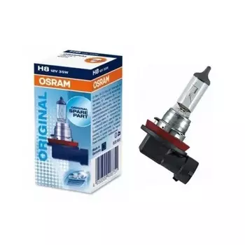 Лампа автомобильная OSRAM H8 35W PGJ19-1+150% Night Braker Laser 3900K, 2шт, 12V, 64212NL2