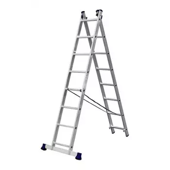 Лестница двухсекционная Сибин 38823-08 8 ступеней