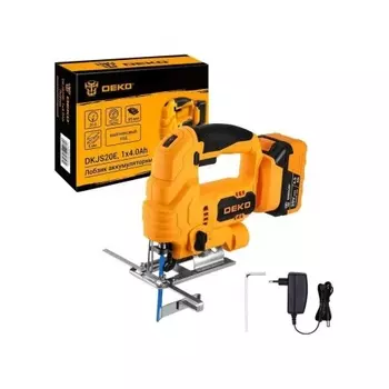 Лобзик аккумуляторный DEKO DKJS20E, 20В, 1x4.0Ач