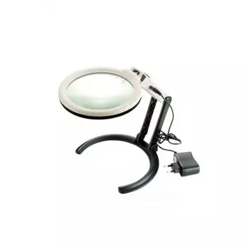 Лупа Kromatech настольная 2/5x, 120 мм, складная, с подсветкой (10 LED) MG3B-1C