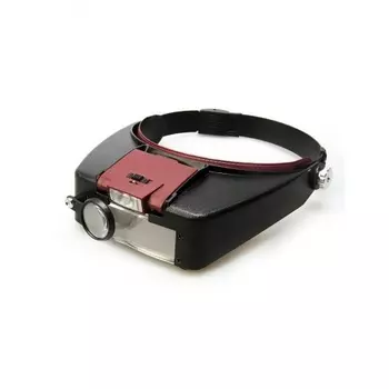 Лупа налобная Veber 1,8x/2,3x/3,7x/4,8x, 88x29 мм, с подсветкой (MG81007-A)