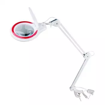 Лупа с подсветкой Veber 8608D 5D 5 дптр, 127 мм, на струбцине (25598)