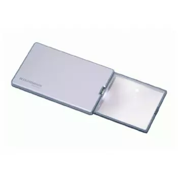 Лупа выдвижная асферическая Eschenbach EasyPocket 3x, 50x45 мм, с подсветкой, серебристая