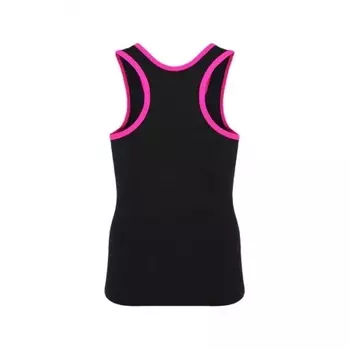 Майка Борцовка INDIGO c окантовкой, SM-219, Черный-фуксия, 28