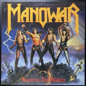 Manowar - Fighting For The World (Translucent Blue) (3760053847850) виниловая пластинка