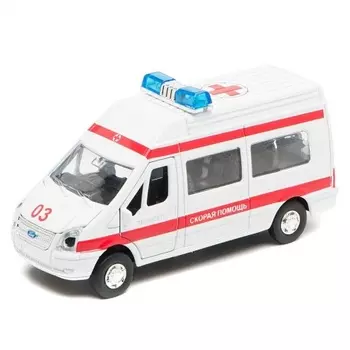 Машина "Ford Transit Скорая помощь" металлическая инерционн. SB-13-02-1