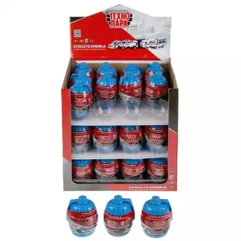 Машина "Полицейская техника" 7.5 см металлическая в ассортим в яйце, Технопарк SB-15-61-BU