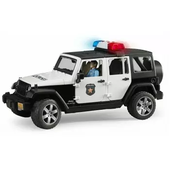 Машинка Bruder Внедорожник Jeep Wrangler Unlimited Rubicon Полиция с фигуркой