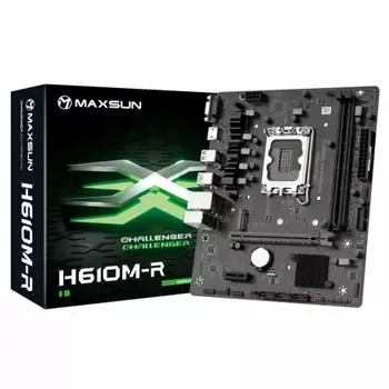 Материнская плата MAXSUN MS-Challenger H610M-R 2*DDR4 (6940709699621)