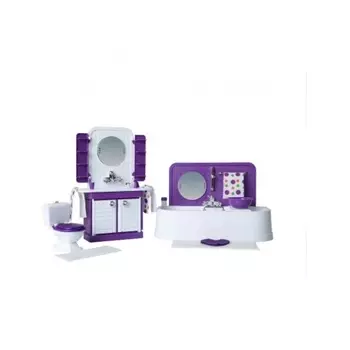 Мебель для кукольного домика Огонек Ванная комната С-1333