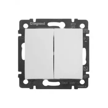 Механизм переключателя на 2 направления 2-кл. СП Valena 10А IP31 250В бел. Leg 774408 отличное состояние