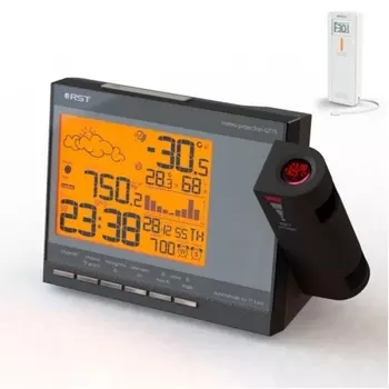 Метеостанция RST с дистанционным терморадиодатчиком 32775 и проэктором