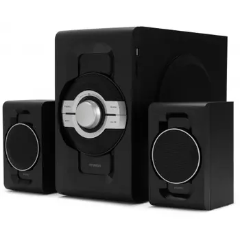 Микросистема Hyundai H-MS1403 черный 60Вт FM BT