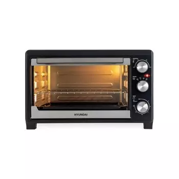 Мини-печь Hyundai MIO-HY072 23л. 1500Вт серебристый/черный