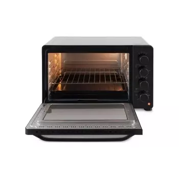 Мини-печь Hyundai MIO-HY081 38л. 2000Вт серебристый/черный