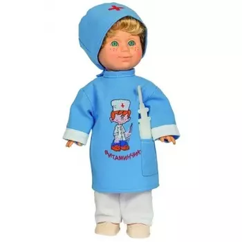 Митя Весна Доктор 34 см кукла пластмассовая озвученная
