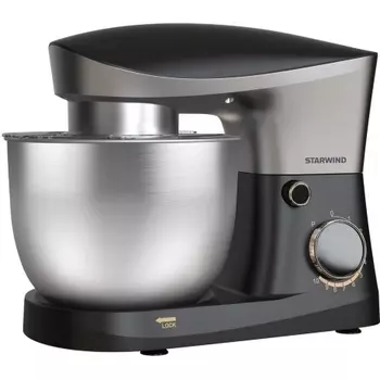Миксер планетарный Starwind SPM2251 1500Вт черный/серебристый