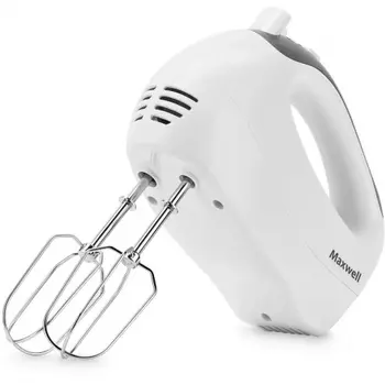 Миксер ручной Maxwell MW-1356 W 300Вт белый/серый