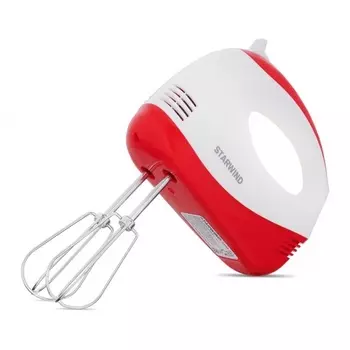 Миксер ручной Starwind SHM-251 белый/коралловый