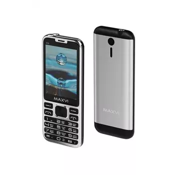 Мобильный телефон Maxvi X10 METALLIC SILVER (2 SIM)