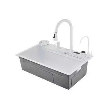 Мойка кухонная с водопадом Savol S-SC002W