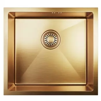 Мойка подст.монтаж 45х42 (3,0) вып 3 1/2 MIXLINE PRO 20см с сифоном (бронза) (548567)