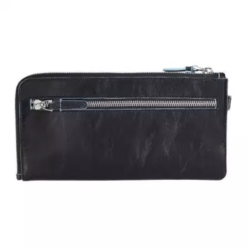 Мультипортмоне Piquadro Blue Square, черное, 22,5х11,5х1,5 см AC2648B2/N