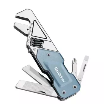 Мультитул-ключ Nextool (Xiaomi) Light Wrench W1, 6 функций, голубо-серый (NE20238)