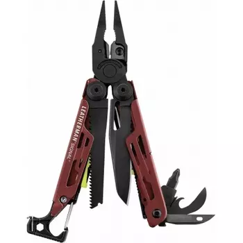 Мультитул Leatherman Signal, 19 функций, бордовый, нейлоновый чехол 832745