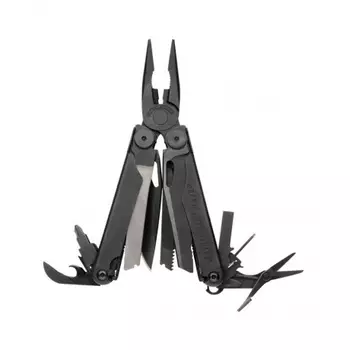 Мультитул Leatherman Wave Plus Black 832526, 17 функций, нейлоновый чехол