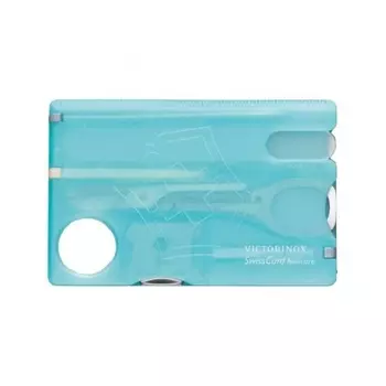 Мультитул швейцарская карточка Victorinox SwissCard Nailcare 0.7240.T21, голубой