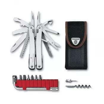 Мультитул Victorinox SwissTool Spirit X Plus, 105 мм, 35 функций, нейлоновый чехол