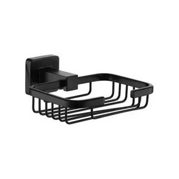 Мыльница решётчатая FASHUN чёрный (A2602-1-7)