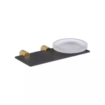 Мыльница стеклянная с настенным держателем Savol (S-002159HB)