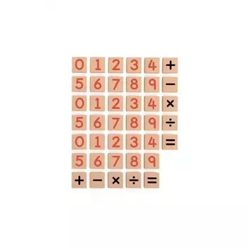Набор Цифры на магните 40шт (цифры, знаки) VIGA 50591