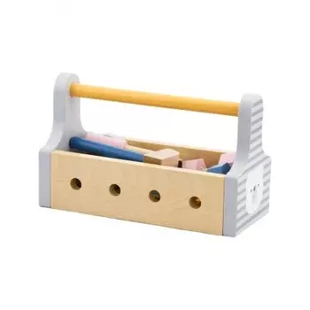 Набор игрушечных строительных инструментов (15 предм)в ящике 44008