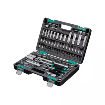 Набор инструментов, 1/2", 1/4", CrV, пластиковый кейс 94 предмета// Stels
