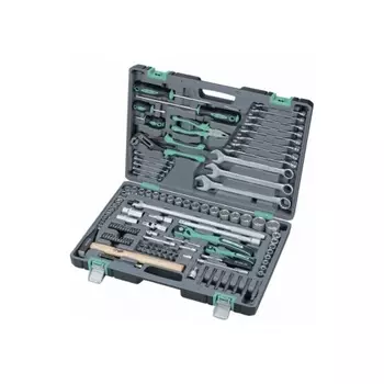 Набор инструментов, 1/4", 1/2", Cr-V, S2, усиленный кейс, 119 предметов// Stels