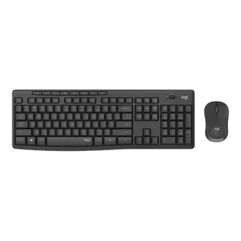 Набор клавиатура+мышь Logitech MK295 Silent Wireless Combo черный