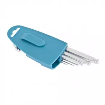 Набор ключей имбусовых HEX, 1,5–10 мм, S2, 9 шт., удлиненные с шаром, сатинированные// Gross