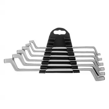 Набор ключей накидных, 6–17 мм, 6 шт., хромированные// Sparta