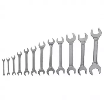 Набор ключей рожковых, 6 х 32 мм, 12 шт., хромированные// Sparta