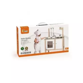 Набор Кухня в коробке раковина,плита,духовой шкаф,кастрюля,сковорода,лопатка,ложка VIGA 50223