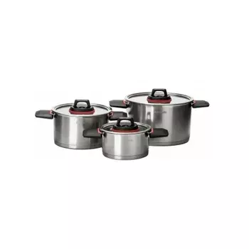 Набор кухонной посуды ROYAL 6 предметов ATTRIBUTE STEEL ASR006 хорошее состояние