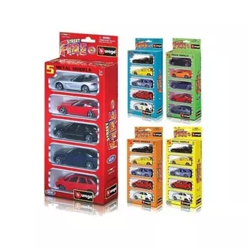 Набор металлических машинок "Street Fire" 1:43 5 шт. арт.18-30005