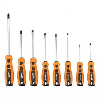 Набор отверток + пластмассовый бокс, 8 шт., PH + SL, СrV, 2к рукоятка// Sparta