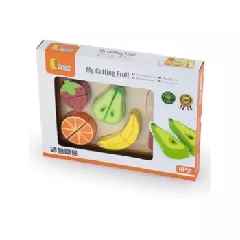 Набор"Режем фрукты"(4 фрукта,нож,доска)в коробке VIGA VG50978