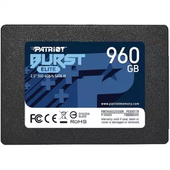 Накопитель SSD Patriot Burst Elite 960Gb (PBE960GS25SSDR)