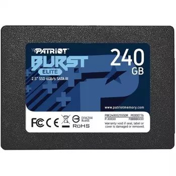 Накопитель SSD Patriot SATA2.5" 240GB BURST ELITE PBE240GS25SSDR