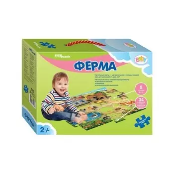 Напольный пазл Step Puzzle "Ферма" 70103